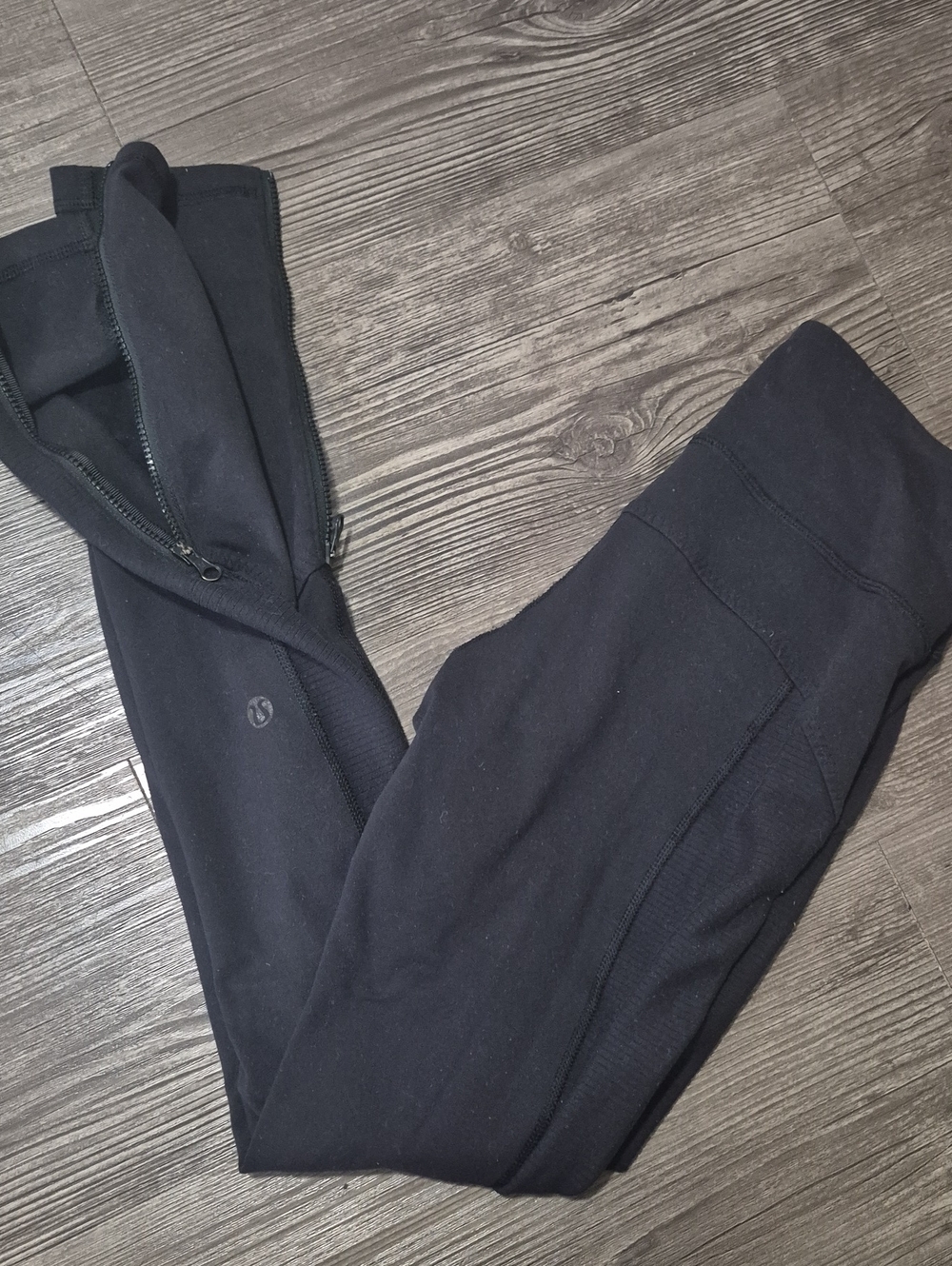 lululemon athletica Black Women's Leggings with Ankle Zippers